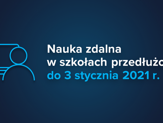 Nauka zdalna przedłużona do 3 stycznia 2021