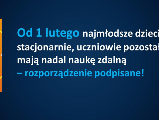 Rozporządzenie dot. nauczania od 1 lutego