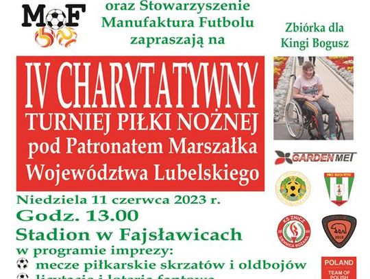 Zapraszamy na IV Charytatywny Turniej Piłki Nożnej