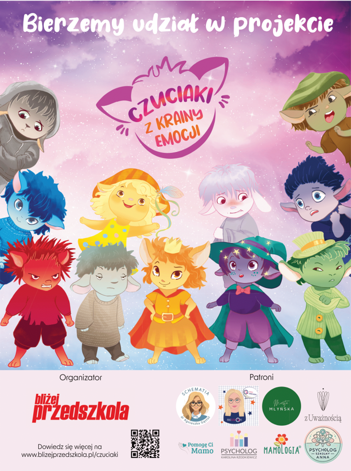 Ogólnopolski projekt edukacyjny "Czuciaki w krainie emocji" Ogólnopolski projekt edukacyjny "Czuciaki w krainie emocji"