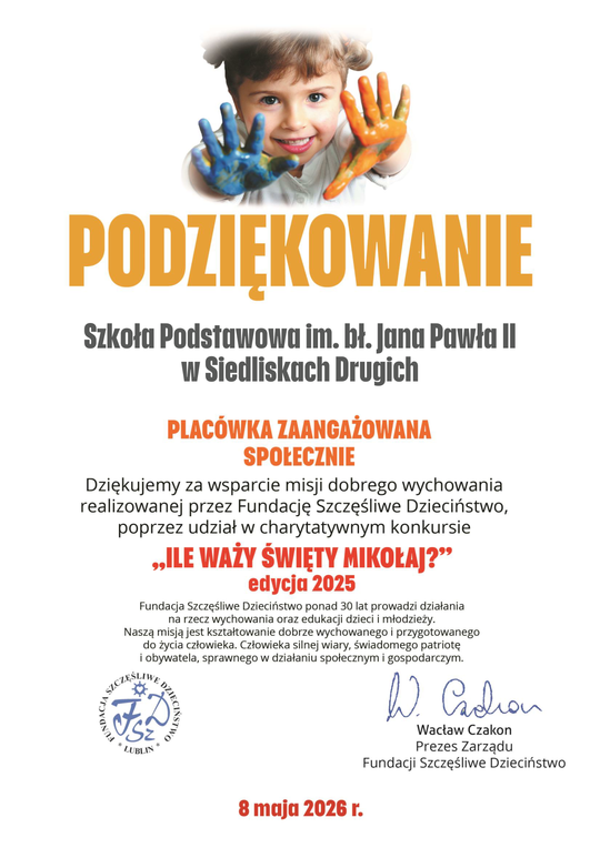 Podziękowanie