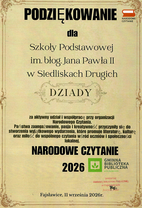 Podziękowanie